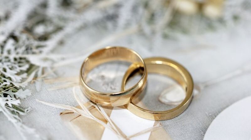 deux alliances de mariage